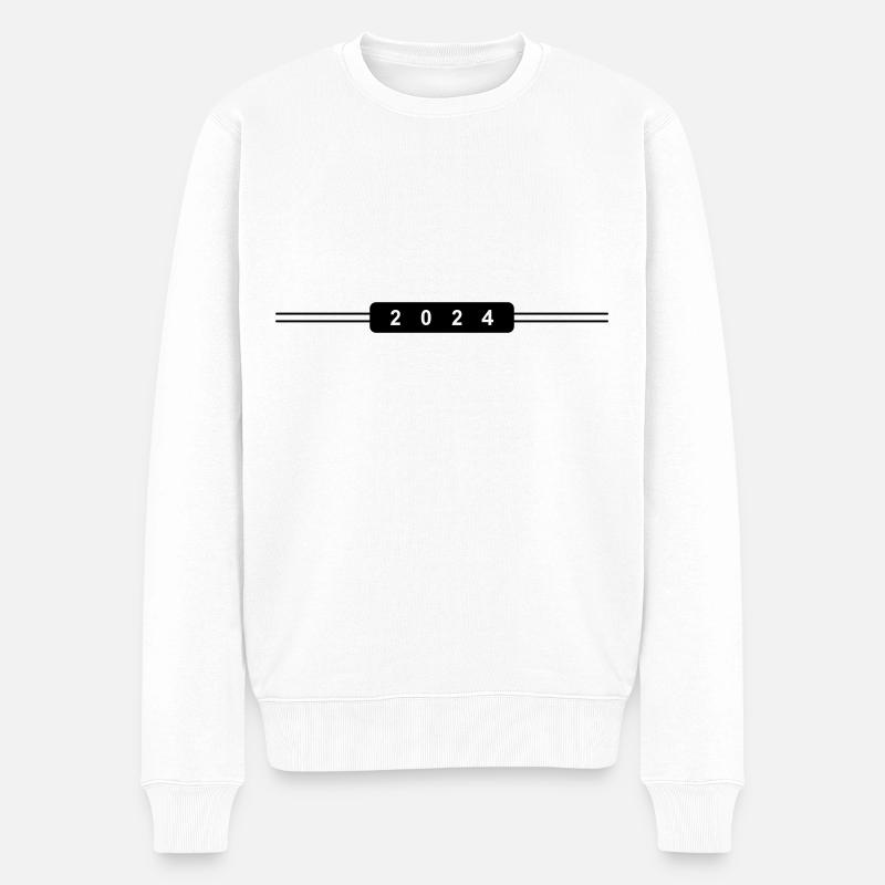 Année 2024 - Pull Premium bio Homme - blanc