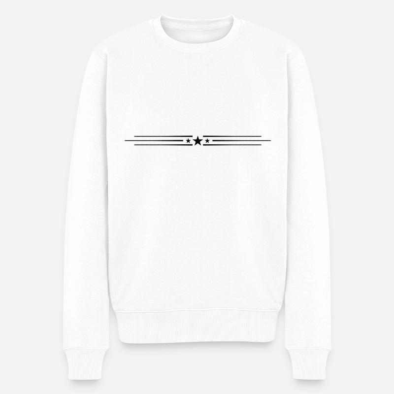 Élément de ligne d’étoile - Pull Premium bio Homme - blanc