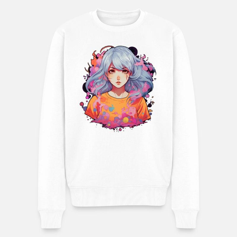 Fille d’anime - Pull Premium bio Homme - blanc