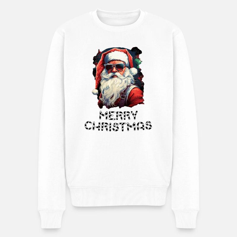 Père Noël - Marry Christmas - Pull Premium bio Homme - blanc