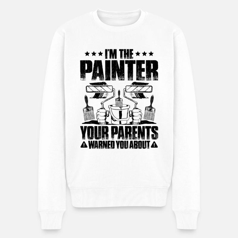 Painter and Varnisher Painter Painter - Men's Premium Organic Jumper - white