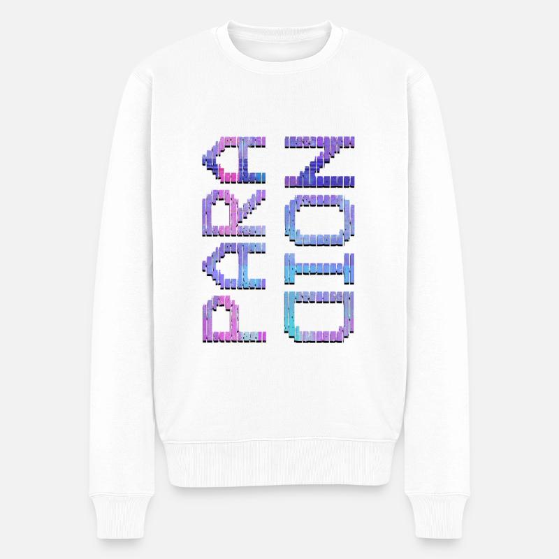 Paranoïde esthétique Vaporwave - Pull Premium bio Homme - blanc