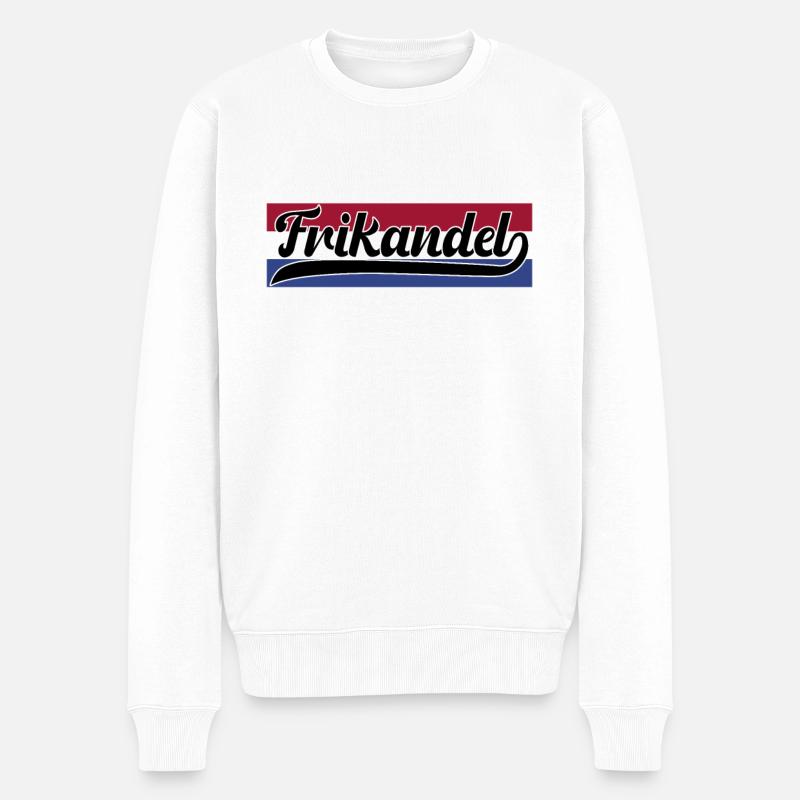Frikandel avec drapeau holland - Pull Premium bio Homme - blanc