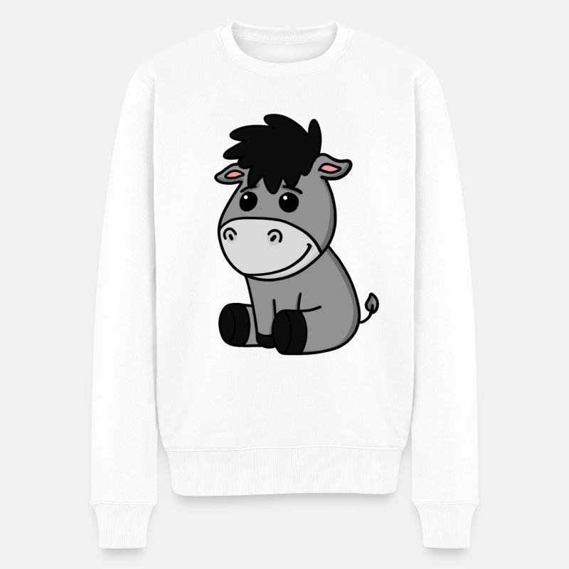 Bébé âne - Pull Premium bio Homme - blanc