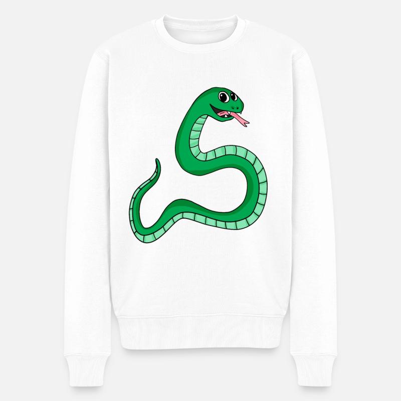 Serpent - Pull Premium bio Homme - blanc