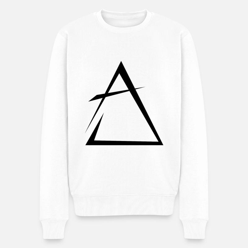 Element Luft - Männer Premium Bio Pullover - Weiß