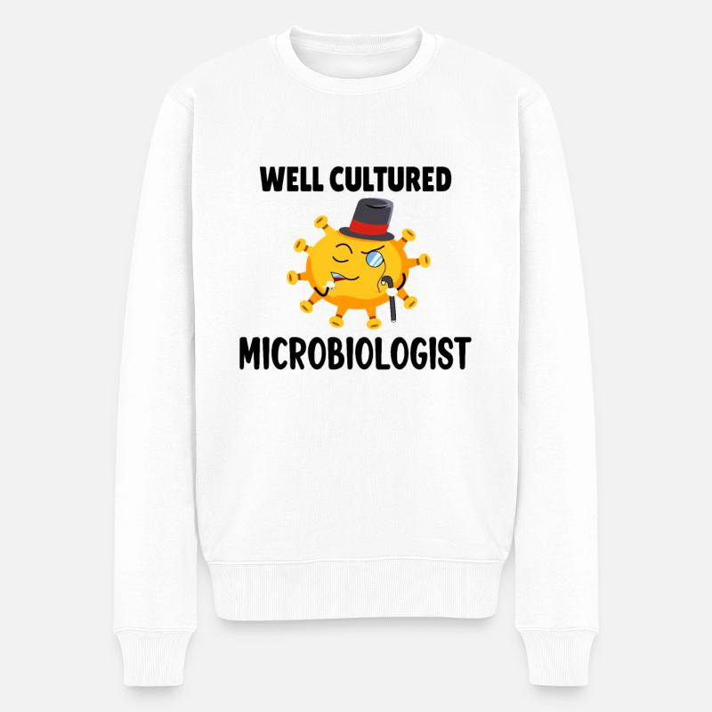Microbiologist Microbiology Biology teacher Gift - Pull Premium bio Homme - blanc