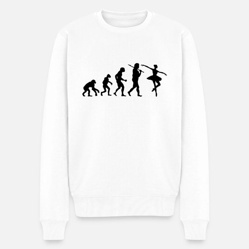 Evolution Ballet - Pull Premium bio Homme - blanc