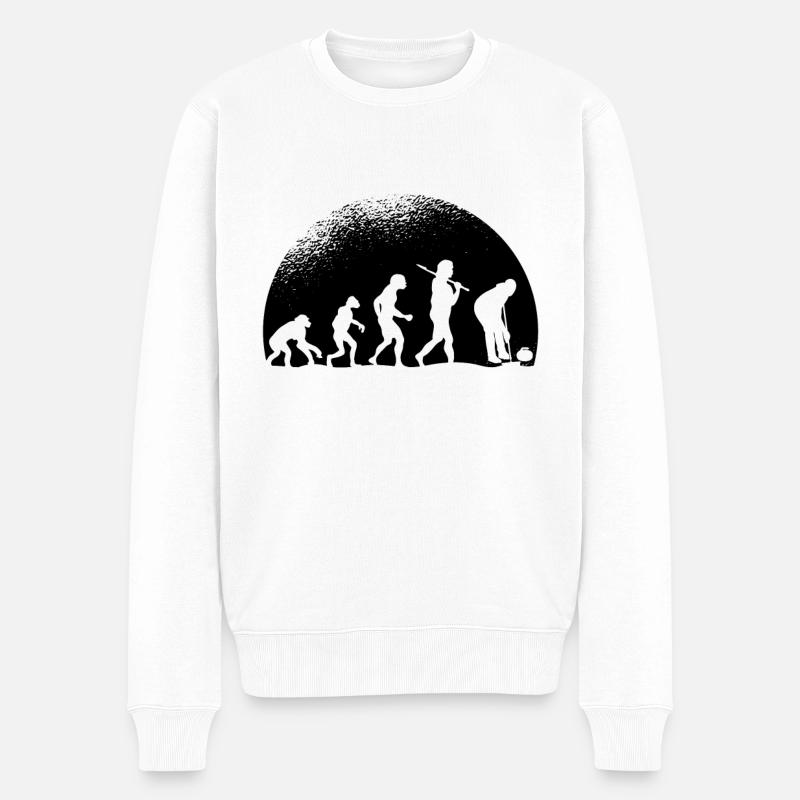 Evolution Curling - Pull Premium bio Homme - blanc