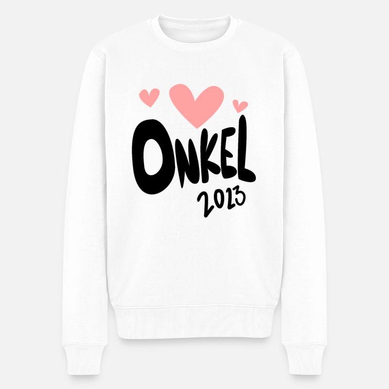 Onkel 2023 - Onkel werden - Männer Premium Bio Pullover - Weiß