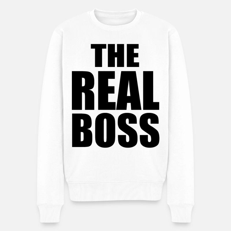 The real boss - Pull Premium bio Homme - blanc