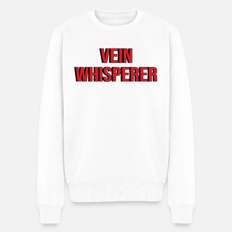Blutspende Butspendedienst Blutspenden Spender - Männer Premium Bio Pullover - Weiß