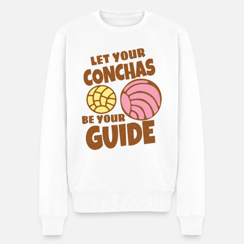 Humour espagnol Conchas Pain mexicain - Pull Premium bio Homme - blanc