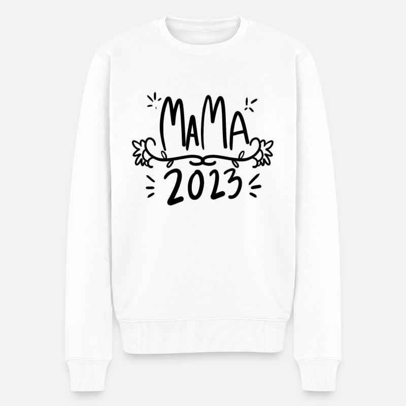 Maman 2023 - Pull Premium bio Homme - blanc