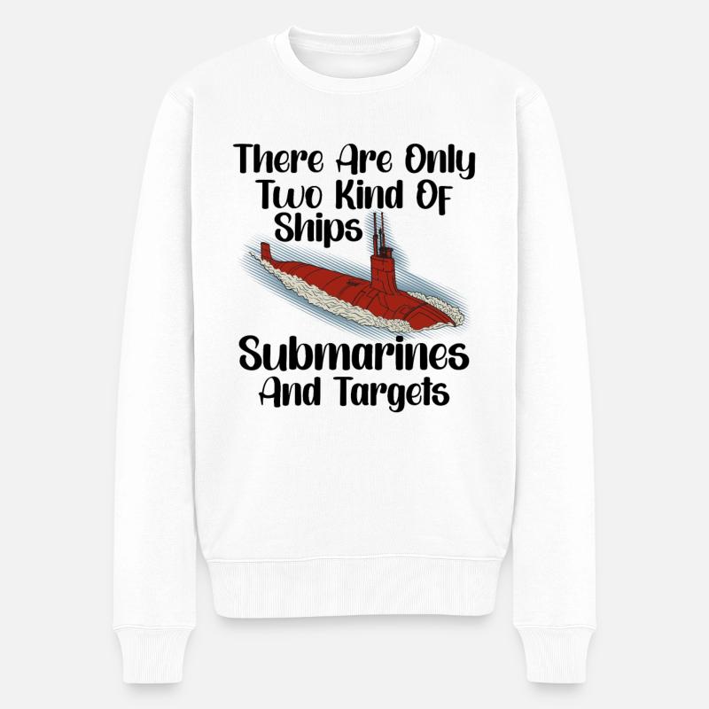 Submariner Définition Sous-marin Vétéran Cadeau - Pull Premium bio Homme - blanc