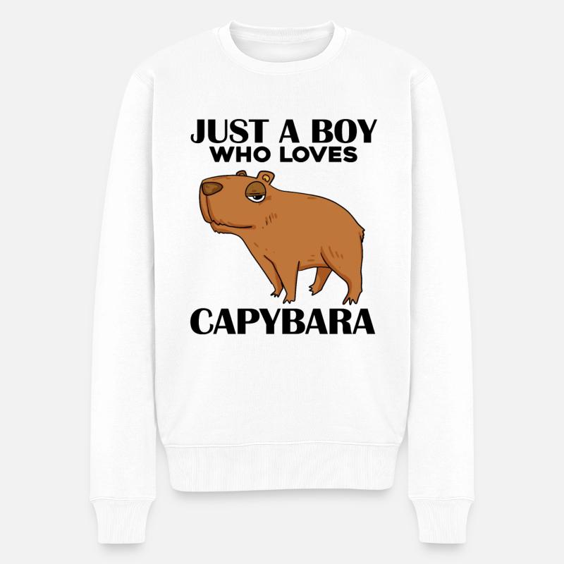 Capybara Garçon - Pull Premium bio Homme - blanc