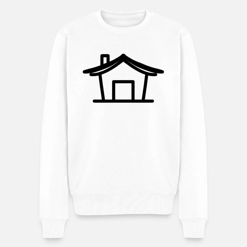 Maison - Pull Premium bio Homme - blanc