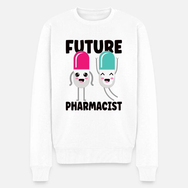 Lustige Apotheker-apotheken-techniker-apotheke - Männer Premium Bio Pullover - Weiß