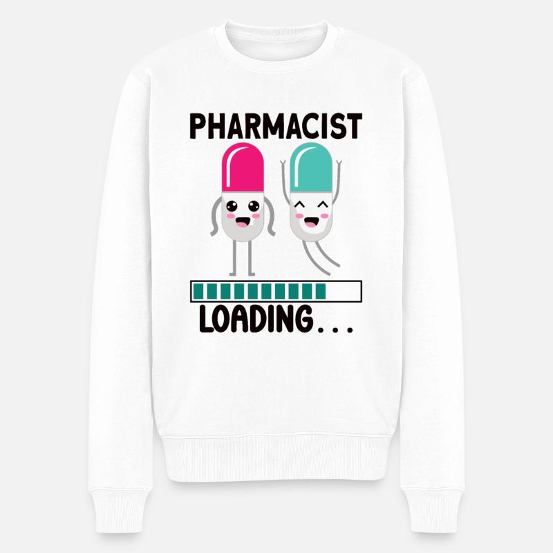 Lustige Apotheker-apotheken-techniker-apotheke - Männer Premium Bio Pullover - Weiß
