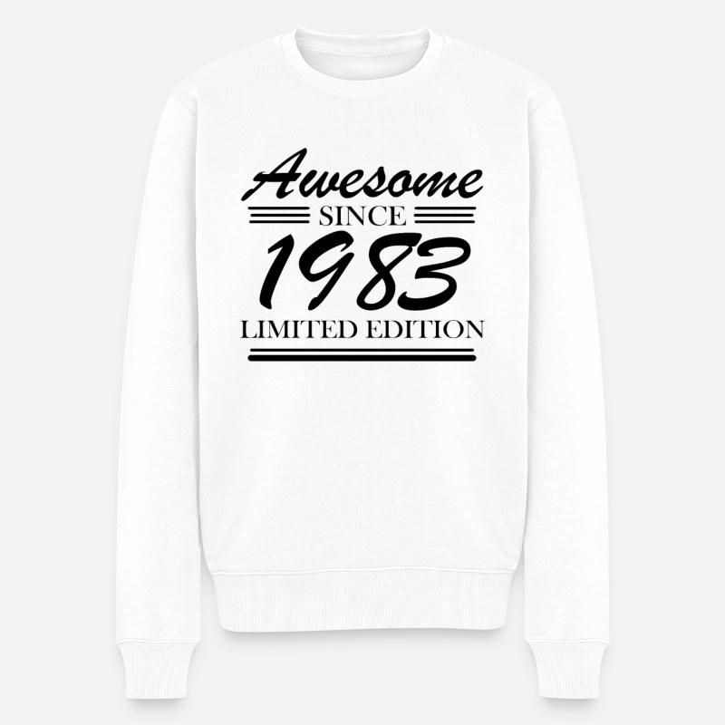1983 - Né en 1983 - Pull Premium bio Homme - blanc