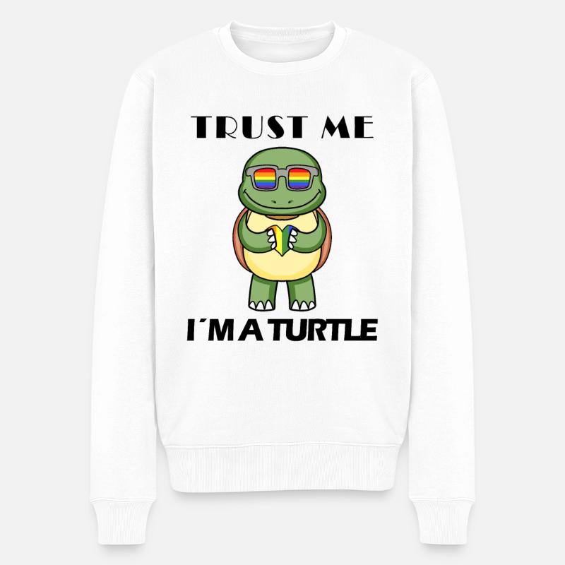 Tortue - Pull Premium bio Homme - blanc