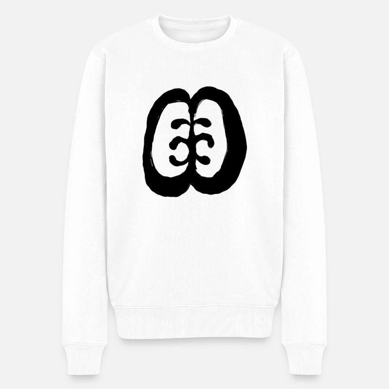 Egypte Ancien Symbole Amitié - Pull Premium bio Homme - blanc