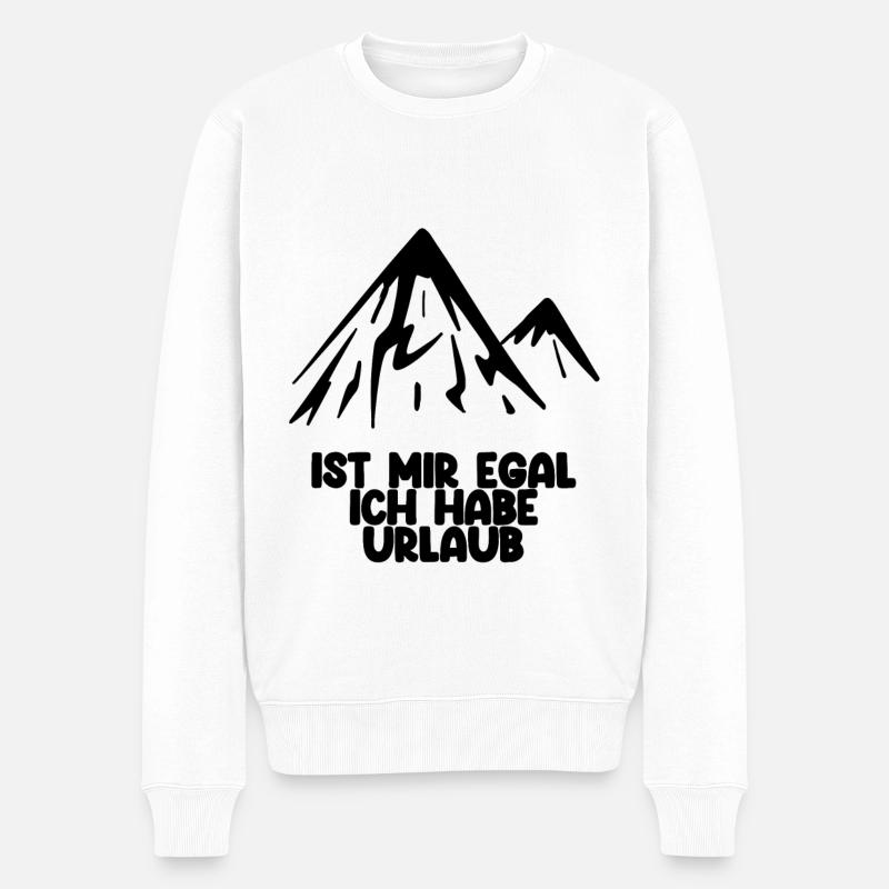Urlaub - Männer Premium Bio Pullover - Weiß
