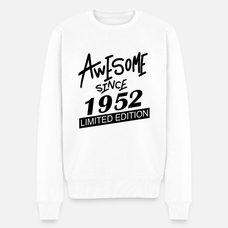 1952 - Né en 1952 - Pull Premium bio Homme - blanc