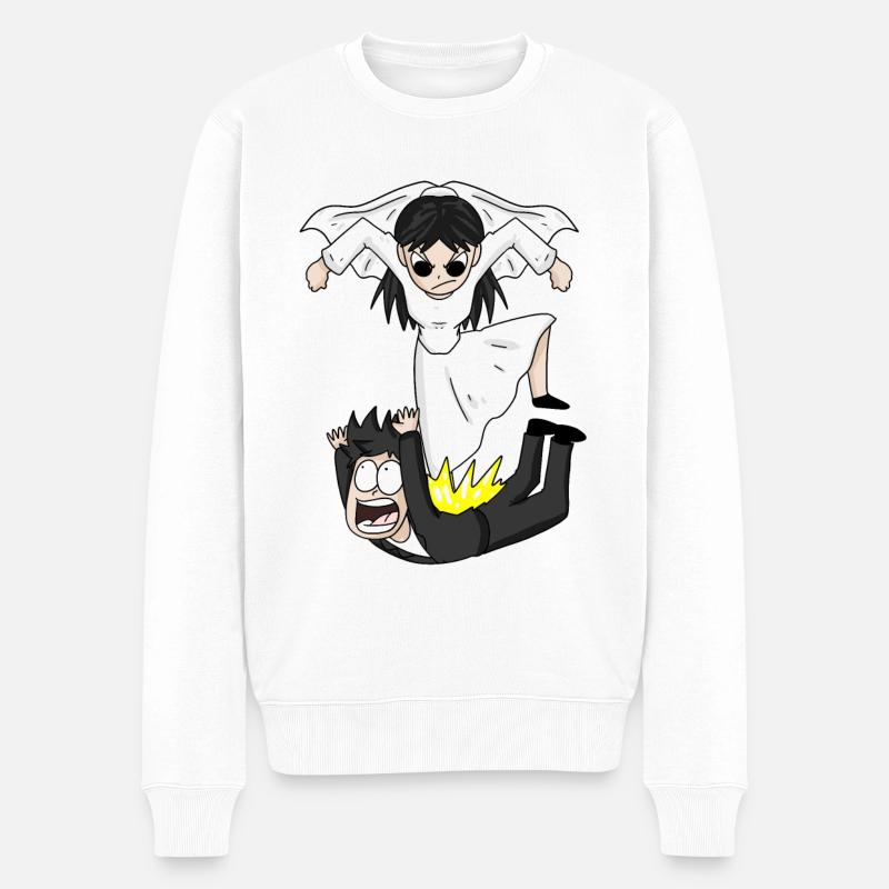 Drôle de mème de mariage - Pull Premium bio Homme - blanc