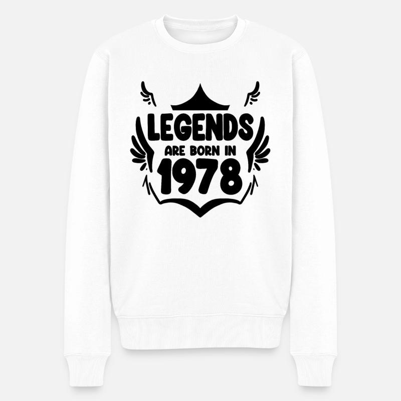 1978 - Né en 1978 - Pull Premium bio Homme - blanc