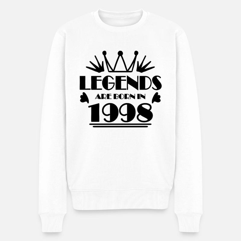 1998 - Né en 1998 - Pull Premium bio Homme - blanc