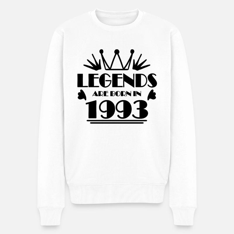 1993 - Né en 1993 - Pull Premium bio Homme - blanc