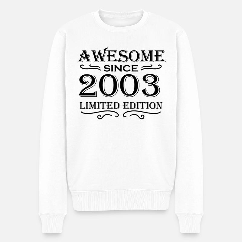 2003 - Né en 2003 - Pull Premium bio Homme - blanc