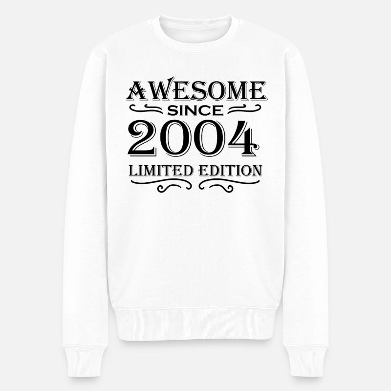 2004 - Jahrgang 2004 - Männer Premium Bio Pullover - Weiß