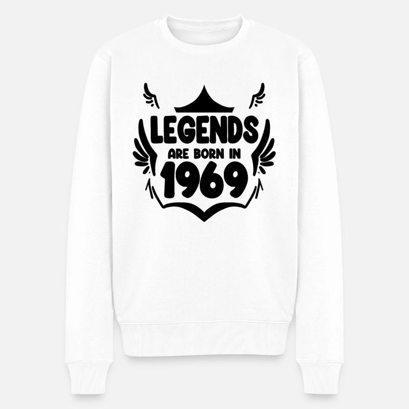1969 - Né en 1969 - Pull Premium bio Homme - blanc