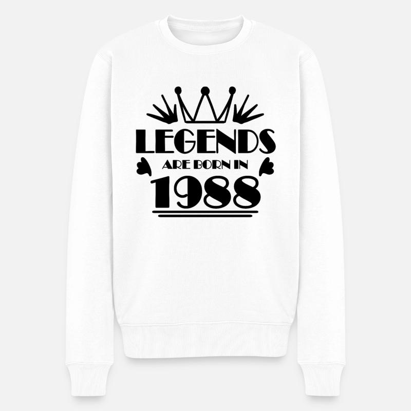 1988 - Né en 1988 - Pull Premium bio Homme - blanc