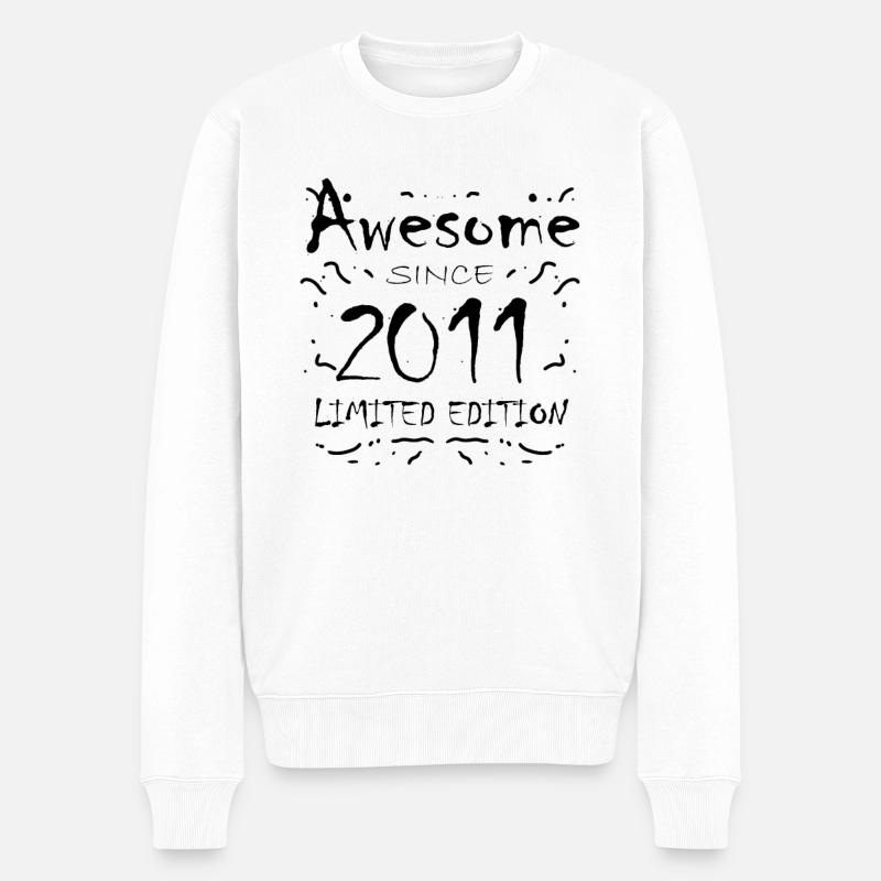 2011 - Né en 2011 - Pull Premium bio Homme - blanc