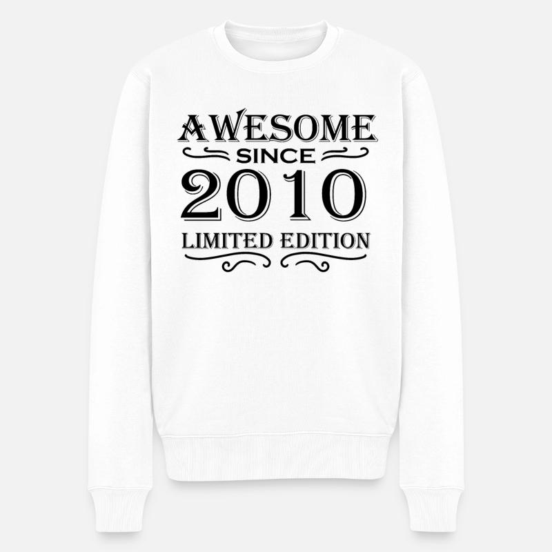 2010 - Né en 2010 - Pull Premium bio Homme - blanc