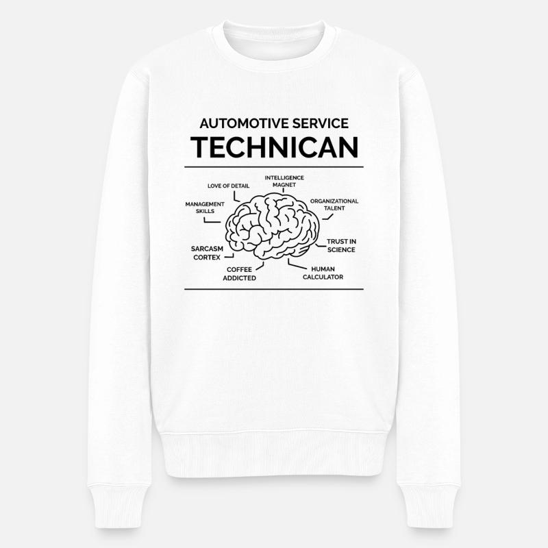 Kfz Mechaniker Techniker - Männer Premium Bio Pullover - Weiß