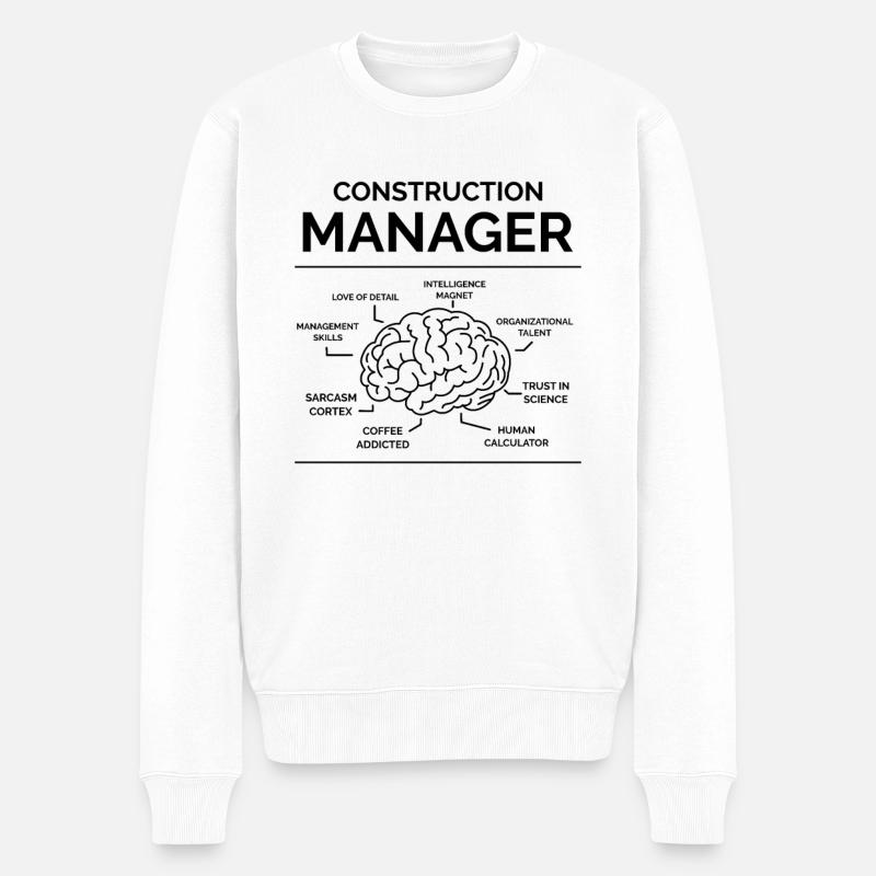 Responsable du site - Pull Premium bio Homme - blanc