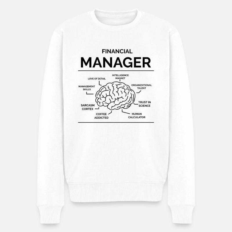 Directeur financier - Pull Premium bio Homme - blanc