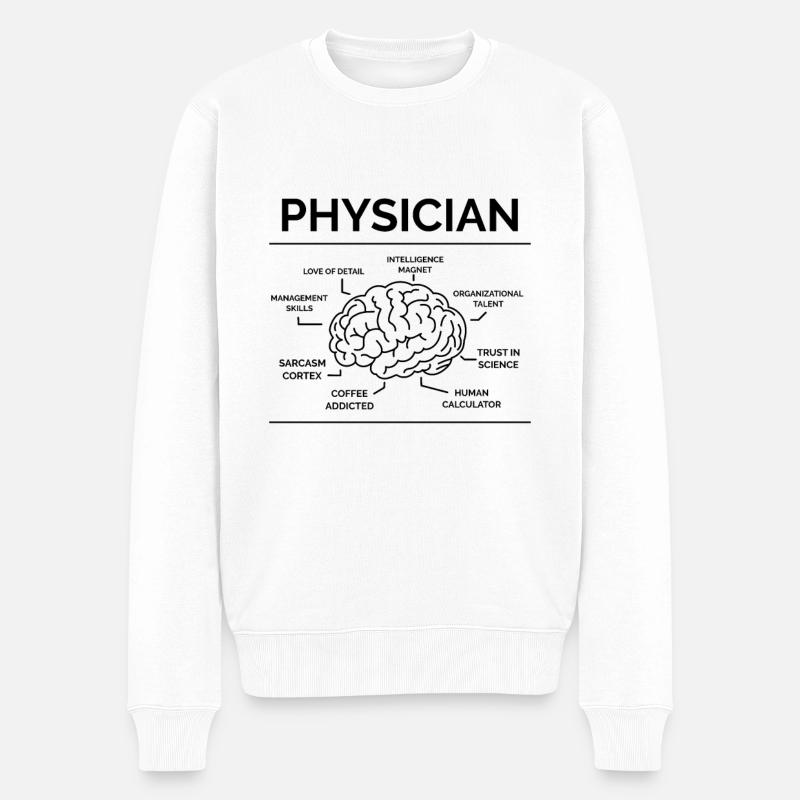 Arzt - Männer Premium Bio Pullover - Weiß