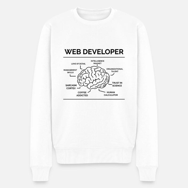 Programmeur développeur Web - Pull Premium bio Homme - blanc