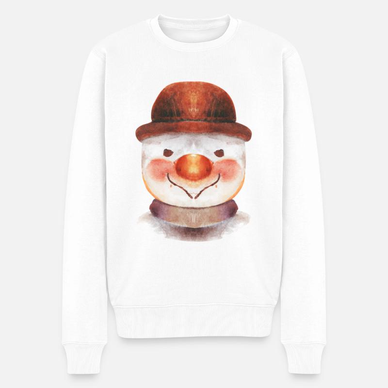 Bonhomme de neige - Pull Premium bio Homme - blanc