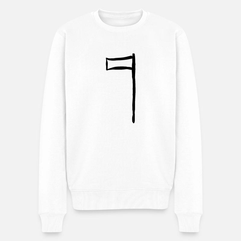 Egypte Symbole Ancien Dfg - Pull Premium bio Homme - blanc