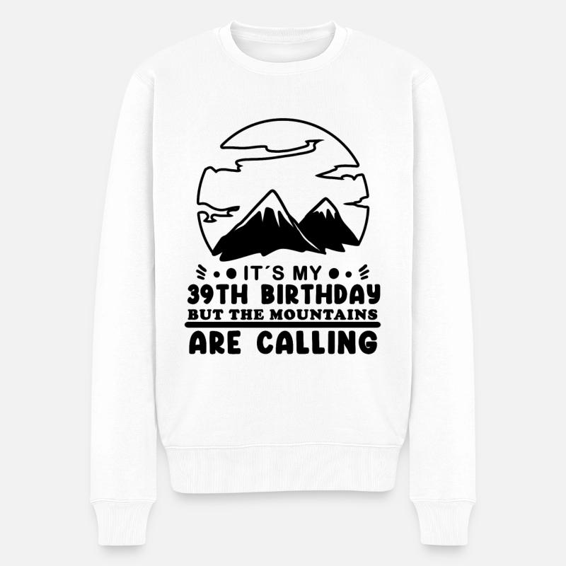 Randonneur 39e anniversaire 39 ans - Pull Premium bio Homme - blanc