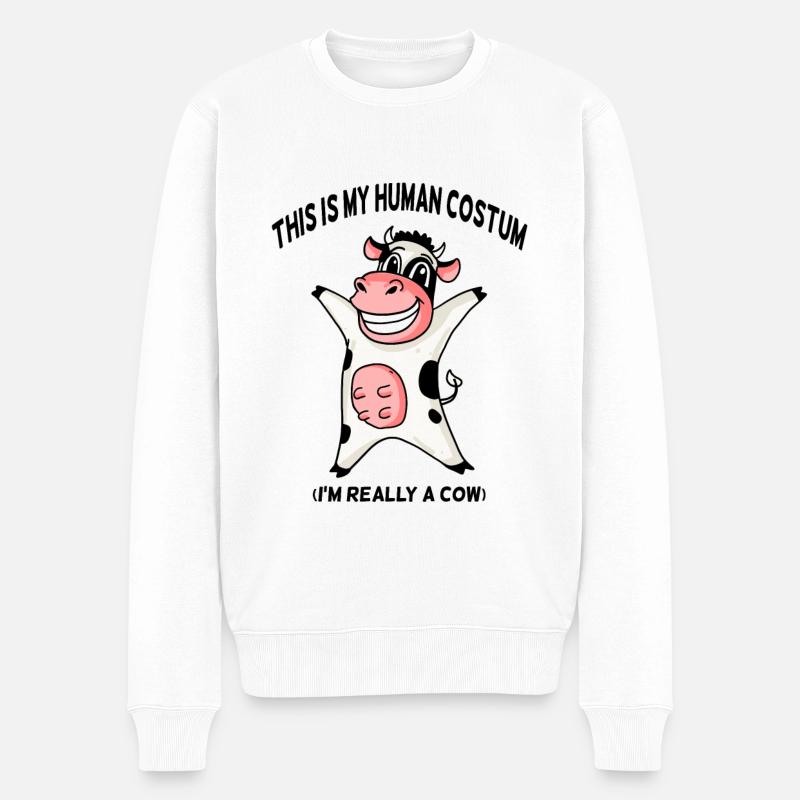 Costume de vache - Pull Premium bio Homme - blanc