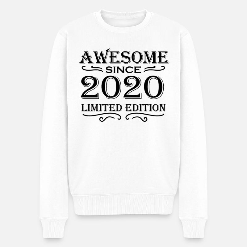 2020 - Männer Premium Bio Pullover - Weiß