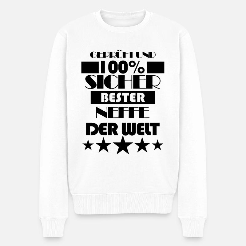 Neffe SpruchGeschenk - Männer Premium Bio Pullover - Weiß