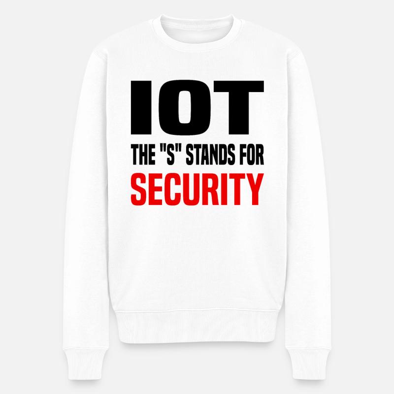 Internet Of Things IOT Programmierer Admin IT - Männer Premium Bio Pullover - Weiß